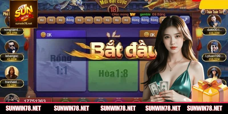 Cách chia bài và so điểm trong Rồng Hổ online